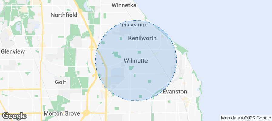 Wilmette Airbnb map